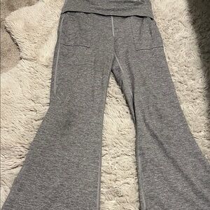 Aerie Gray Flare Pants